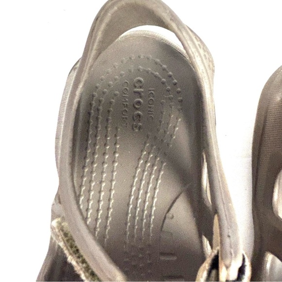 Crocs  Brown Sandal Toddler Kids Size C10 Hook Loop Shoes - Picture 9 of 10